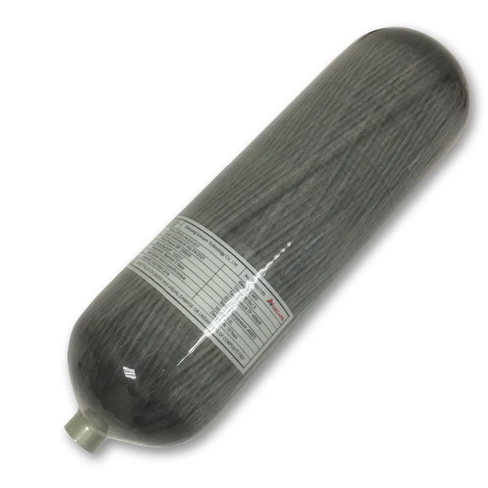 Фото Композитный цилиндр AC168 Acecare 6 8 л CE PCP из углеродного волокна для пейнтбола
