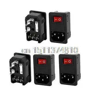 5Pcs IEC 320 C14 Inlet Socket w Fuse w ON/OFF Red Light Rocker Switch AC250V 10A
5Pcs IEC 320 C14 Inlet Socket w Fuse w ON/OFF Red Light Rocker Switch AC250V 10A