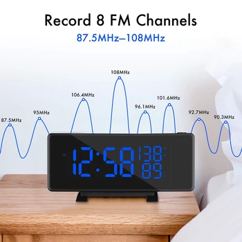 Indoor Sleep Timer Dimmable Humidity FM Radios Led Digital Projection Temperature Display Alarm Clock Gift USB Charging Home
Indoor Sleep Timer Dimmable Humidity FM Radios Led Digital Projection Temperature Display Alarm Clock Gift USB Charging Home