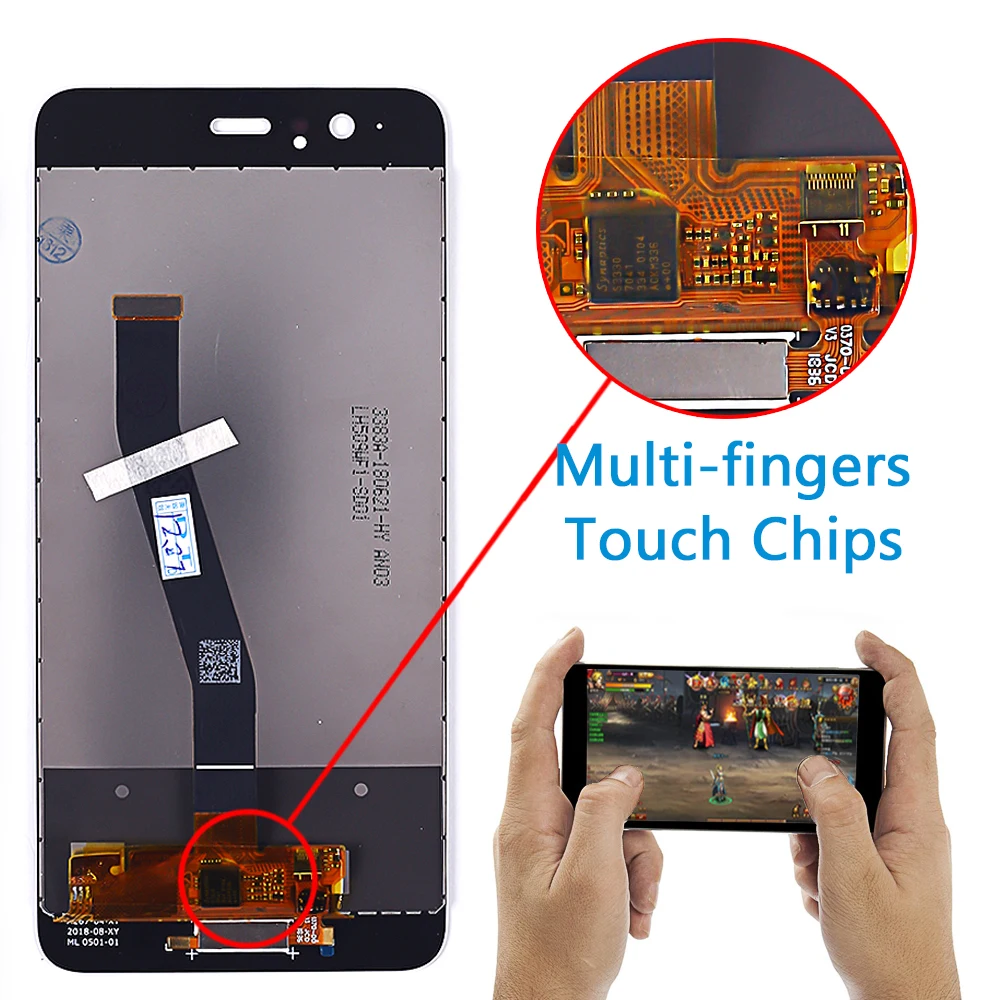 Huawei сенсорный экран для P10 ЖК дисплей дигитайзер Сенсорная стеклянная панель в