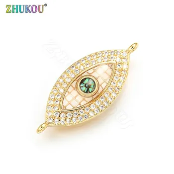 ZHUKOU 11x27mm evil eye Charms connectors for Women handmade diy bracelet necklace Jewelry Making Accessories model:VS329
ZHUKOU 11x27mm evil eye Charms connectors for Women handmade diy bracelet necklace Jewelry Making Accessories model:VS329