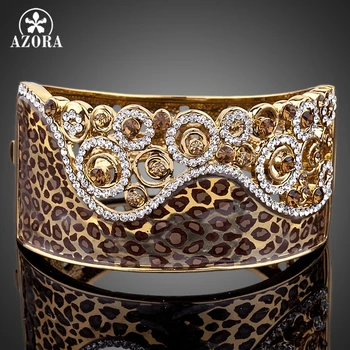 AZORA Amazing Gold Color Stellux Austrian Crystals Paved Cuff Bangle Bracelet TB0010
AZORA Amazing Gold Color Stellux Austrian Crystals Paved Cuff Bangle Bracelet TB0010