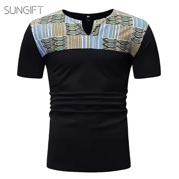 SUNGIFT African Male Tribal Top Dashiki Short Sleeve Man's T-Shirt Tribal Print T-Shirt Crew Neck African Clothes For Summer
SUNGIFT African Male Tribal Top Dashiki Short Sleeve Man's T-Shirt Tribal Print T-Shirt Crew Neck African Clothes For Summer