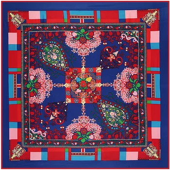 New Arrival 100% Twill Silk Square Scarf Voiture Print Big Size National Wind Muslim Design Hijab Shawls Wrap Female Scarf
New Arrival 100% Twill Silk Square Scarf Voiture Print Big Size National Wind Muslim Design Hijab Shawls Wrap Female Scarf