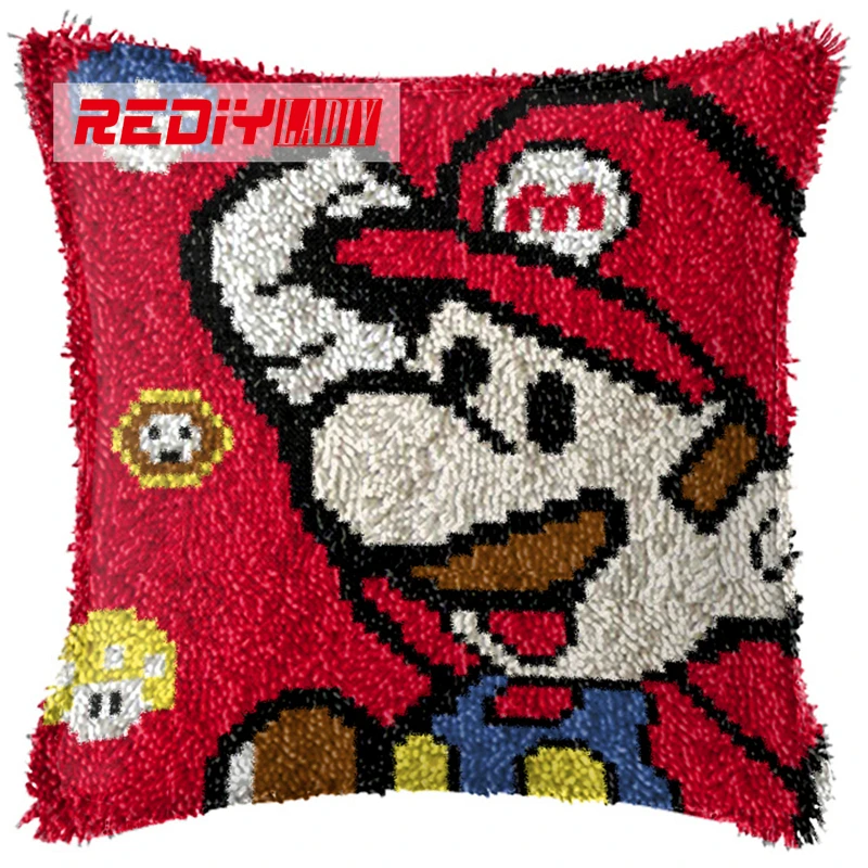 REDIY LADIY Latch Hook Cushion Yarn for Cushion Cover Red Marie Pillow Case Sofa Cushion Printed Canvas Home Decorative Pillow
REDIY LADIY Latch Hook Cushion Yarn for Cushion Cover Red Marie Pillow Case Sofa Cushion Printed Canvas Home Decorative Pillow