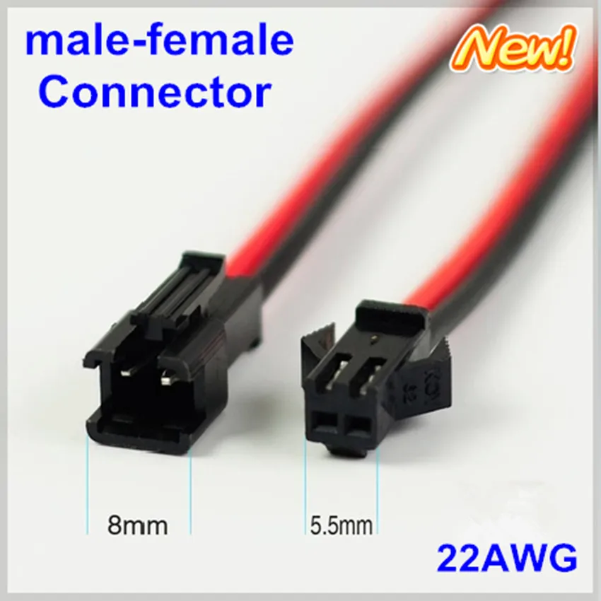 100pairs/lot 10cm/pcs 20cm/pair JST 2pin LED connecting wire male and female plug connector Terminals cable SMP 22awg Exten wire
100pairs/lot 10cm/pcs 20cm/pair JST 2pin LED connecting wire male and female plug connector Terminals cable SMP 22awg Exten wire