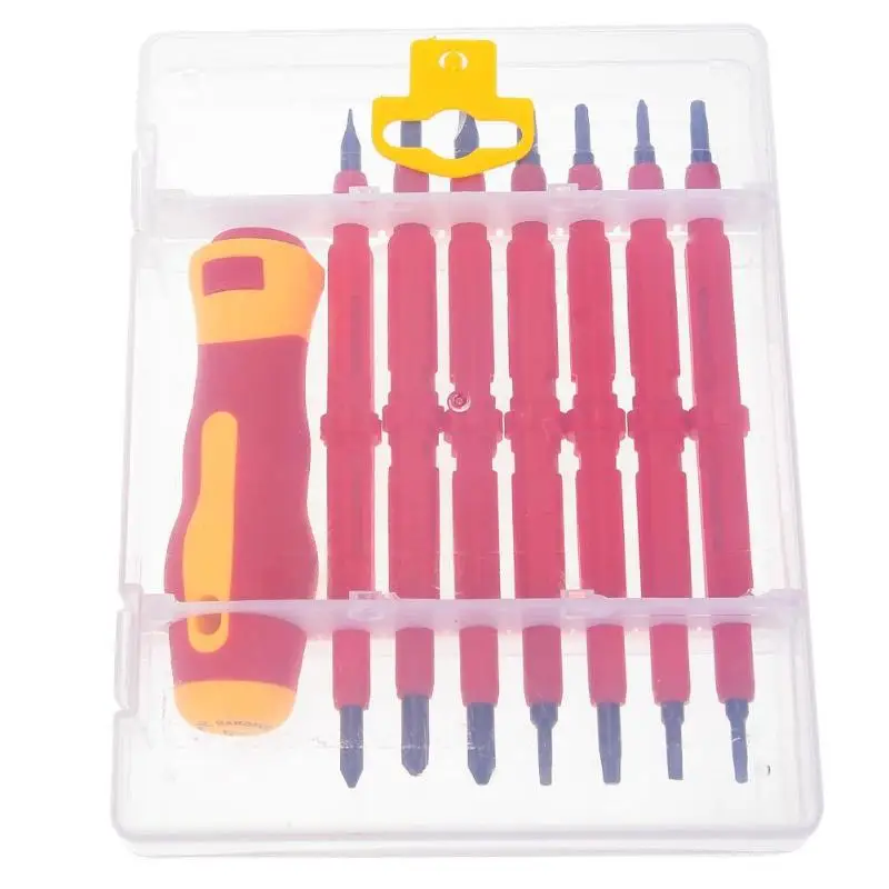 8pcs/set Multi-Purpose Screw Driver CR-V Insulated High Voltage Multi Screw double head type Electricians Screwdriver Kit Tool
8pcs/set Multi-Purpose Screw Driver CR-V Insulated High Voltage Multi Screw double head type Electricians Screwdriver Kit Tool