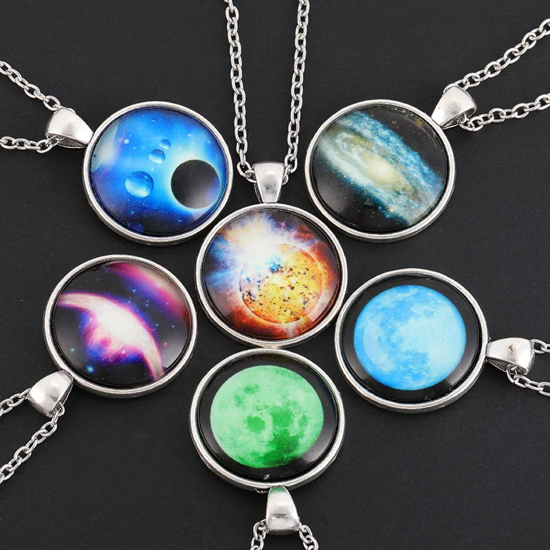 New DIY luminescent jewelry full moon necklace handmade glass dome eclipse necklace glow dark pendant jewelry SC112
New DIY luminescent jewelry full moon necklace handmade glass dome eclipse necklace glow dark pendant jewelry SC112