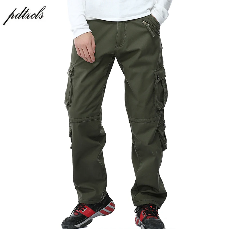 New Arrival Winter Warm Men's Cargo Pants Thicken Fleece Double Layer Military Causal Baggy Trousers Multi-Pockets Plus Size
New Arrival Winter Warm Men's Cargo Pants Thicken Fleece Double Layer Military Causal Baggy Trousers Multi-Pockets Plus Size