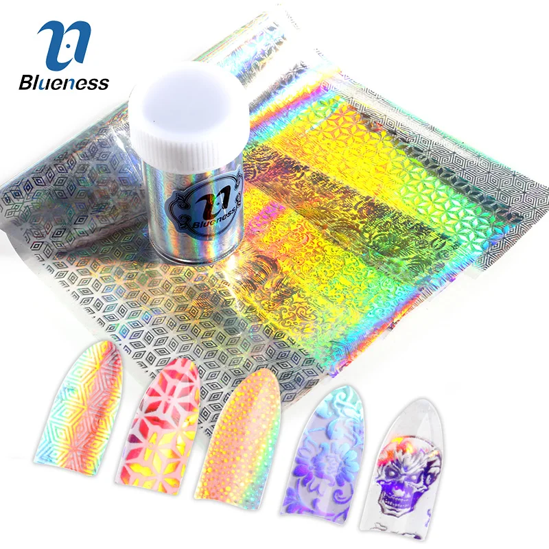 Blueness 16Rolls Colorful Laser Nail Art Transfer Foil Stickers On manicure UV Gel Polish Flowers Design Nail Decorations Decals
Blueness 16Rolls Colorful Laser Nail Art Transfer Foil Stickers On manicure UV Gel Polish Flowers Design Nail Decorations Decals
