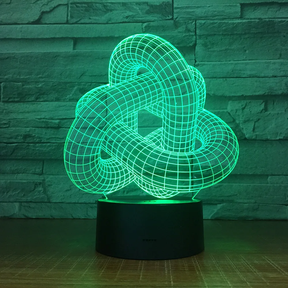 Abstract Circle 3D LED Night Light Hologram Illusions 7 Colors Change Decor Lamp Best Gift For Home Deco
Abstract Circle 3D LED Night Light Hologram Illusions 7 Colors Change Decor Lamp Best Gift For Home Deco