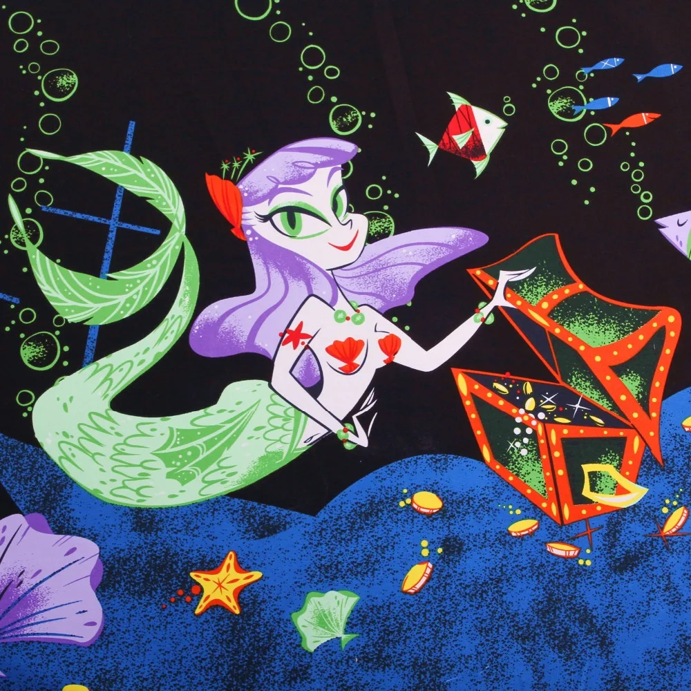 145X100cm 50s Vintage Undersea Mermaid High Quality Cotton Fabric for Woman Girl Summer Dress Sewing Patchwork DIY-AF105
145X100cm 50s Vintage Undersea Mermaid High Quality Cotton Fabric for Woman Girl Summer Dress Sewing Patchwork DIY-AF105