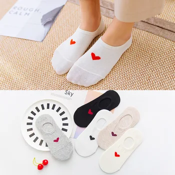 Red Heart Love Women Cotton Socks Cute Heart Heel Harajuku Non Slip Girls Romantic Lovely Antiskid Invisible Ankle Socks
Red Heart Love Women Cotton Socks Cute Heart Heel Harajuku Non Slip Girls Romantic Lovely Antiskid Invisible Ankle Socks