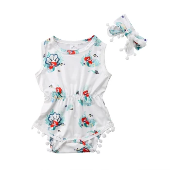 Newborn Baby Girls Mermaid Romper Princess Baby Girls Sleeveless Clothes Jumpsuit + Headband
Newborn Baby Girls Mermaid Romper Princess Baby Girls Sleeveless Clothes Jumpsuit + Headband