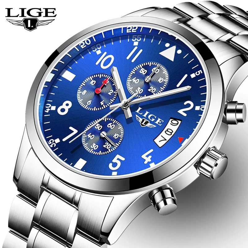 relogio masculino LIGE Mens Watches Top Brand Luxury Fashion Business Quartz Watch Men Sport Full Steel Waterproof Wristwatch
relogio masculino LIGE Mens Watches Top Brand Luxury Fashion Business Quartz Watch Men Sport Full Steel Waterproof Wristwatch