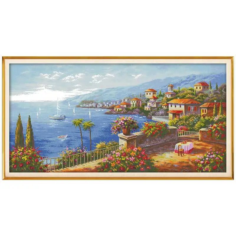 11/14/16/18/27/28 Mediterranean style scenery counted Cross Stitch Set DMC Cross-stitch Kit Embroidery Needlework Home Decor
11/14/16/18/27/28 Mediterranean style scenery counted Cross Stitch Set DMC Cross-stitch Kit Embroidery Needlework Home Decor