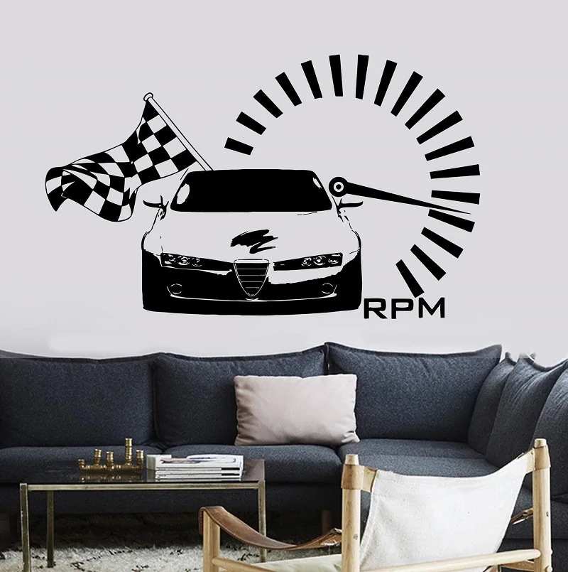 Vinyl wall decal, cool car speed racing venue, garage decoration, car wash shop, home living room decoration QC18
Vinyl wall decal, cool car speed racing venue, garage decoration, car wash shop, home living room decoration QC18