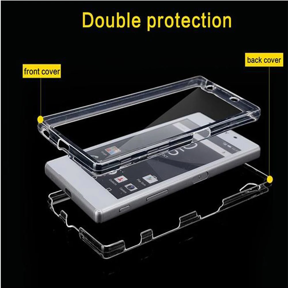Front and Back Soft Case For Sony Xperia X XA X Performance Z3 Z5 Compact M4 M5 Aqua C5 Ultra C4 Full Body Protective Cases Capa
Front and Back Soft Case For Sony Xperia X XA X Performance Z3 Z5 Compact M4 M5 Aqua C5 Ultra C4 Full Body Protective Cases Capa