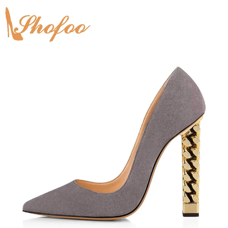 Grey Sky Blue Chain Gold Heel High Chunky Heels 12cm Evening Party Dress Women Pumps Dance Sexy Luxury 2021 New Shoes For Ladies
Grey Sky Blue Chain Gold Heel High Chunky Heels 12cm Evening Party Dress Women Pumps Dance Sexy Luxury 2021 New Shoes For Ladies