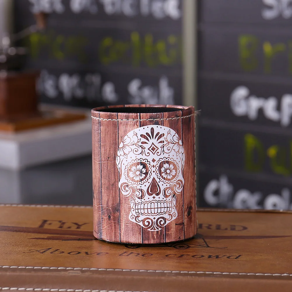 LINKWELL Antique Sugar Skull Wood Slat Halloween PU leather Pencil Pen Holder Desk Organizer Storage Box Case Back to School
LINKWELL Antique Sugar Skull Wood Slat Halloween PU leather Pencil Pen Holder Desk Organizer Storage Box Case Back to School