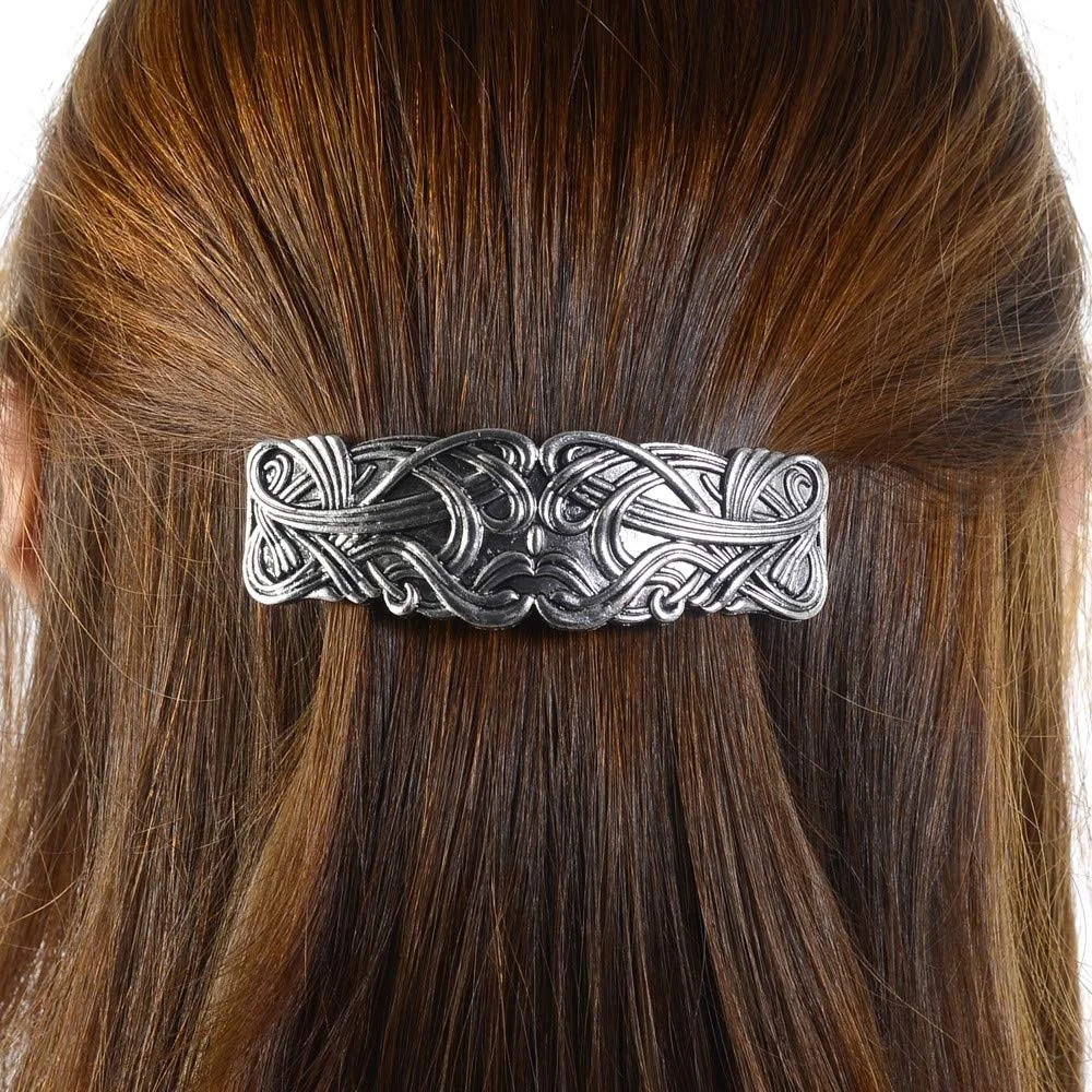 Beast Face Swirl Hair Clip Viking Art Nouveau Hand Crafted Metal Hair Barrette with Clip for Women Thick Hair Jewelry Accessory
Beast Face Swirl Hair Clip Viking Art Nouveau Hand Crafted Metal Hair Barrette with Clip for Women Thick Hair Jewelry Accessory