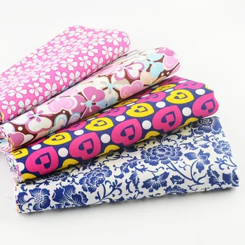 4 PCS 45cmx50cm pink blue pattern cotton poplin fabric for sewing fat quarters bundle soft dense for patchwork quilting tecido
4 PCS 45cmx50cm pink blue pattern cotton poplin fabric for sewing fat quarters bundle soft dense for patchwork quilting tecido