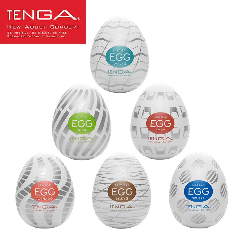 

New TENGA Egg 6 Models Male Masturbator Cup,Silicone Egg With Lubricant Pocket Realistic Vagina Pussy Adult Sex Toys for Men