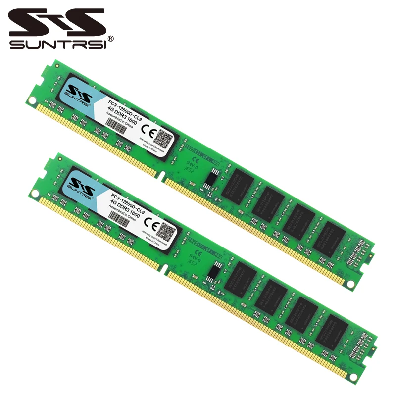 Suntrsi DDR3 Ram 4GB 1333MHz 1600MHz Desktop Memory 240pin 1.5V For Desktop Computer
Suntrsi DDR3 Ram 4GB 1333MHz 1600MHz Desktop Memory 240pin 1.5V For Desktop Computer