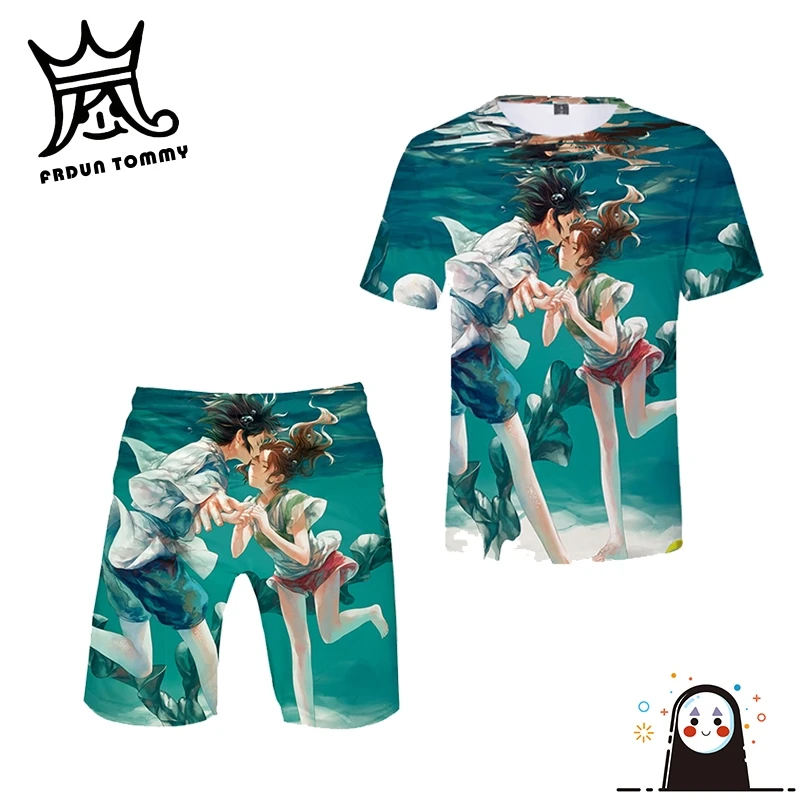 FRDUN TOMMY Spirited Away Harajuku women two piece set Tshirt shorts set Miyazaki Hayao Japan anime women shirt set girl clothes
FRDUN TOMMY Spirited Away Harajuku women two piece set Tshirt shorts set Miyazaki Hayao Japan anime women shirt set girl clothes
