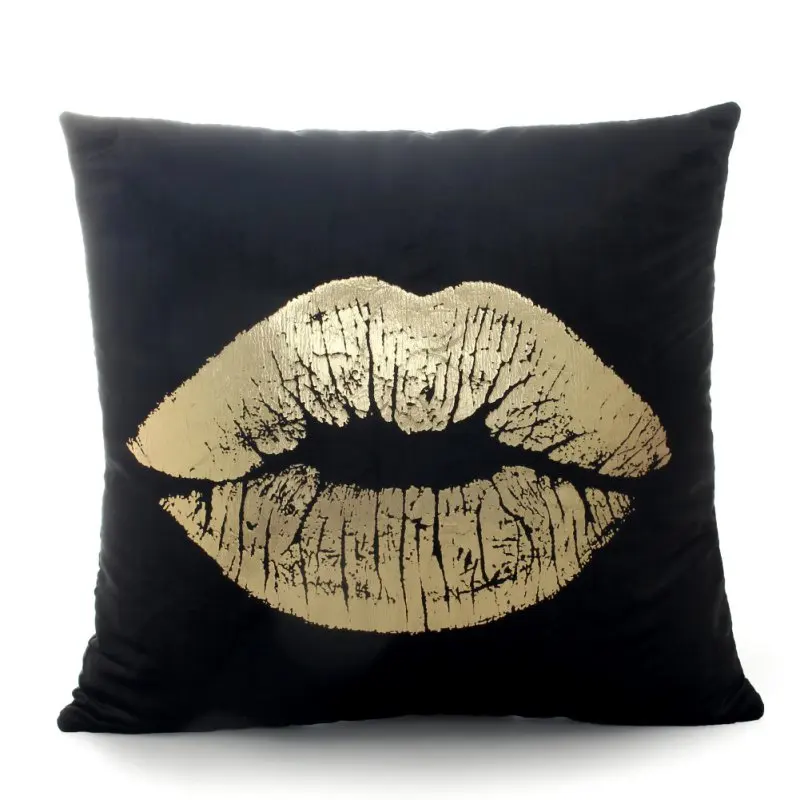 Original Bronzing Gold Home Throw Pillow Cover Case Love Letter Pattern Rock Punk Neoclassical Style Black Cushion Cover
Original Bronzing Gold Home Throw Pillow Cover Case Love Letter Pattern Rock Punk Neoclassical Style Black Cushion Cover