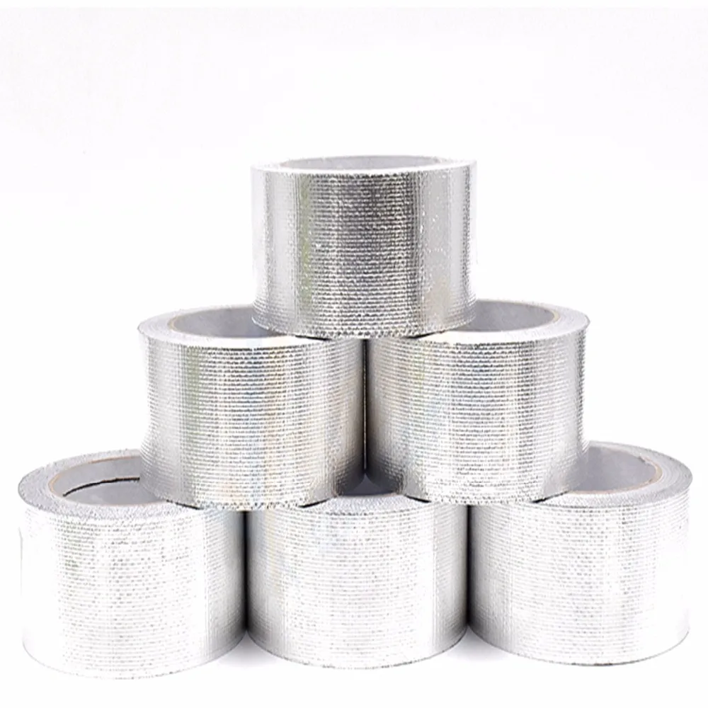 82ft Useful Aluminium Foil Adhesive Sealing Tape Thermal Resist Duct Repairs High Temperature Resistant Foil Adhesive Ta10mmx25M
82ft Useful Aluminium Foil Adhesive Sealing Tape Thermal Resist Duct Repairs High Temperature Resistant Foil Adhesive Ta10mmx25M