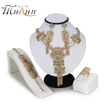 MUKUN Dubai jewelry sets Luxury bridal jewelry sets Brand nigerian jewelry set for women Fashion African Beads Jewelry Sets
MUKUN Dubai jewelry sets Luxury bridal jewelry sets Brand nigerian jewelry set for women Fashion African Beads Jewelry Sets