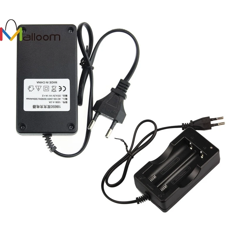 Malloom новый черный AC 110 V/220 V 18650 3 7 перезаряжаемый литий ионный Двойной аккумулятор