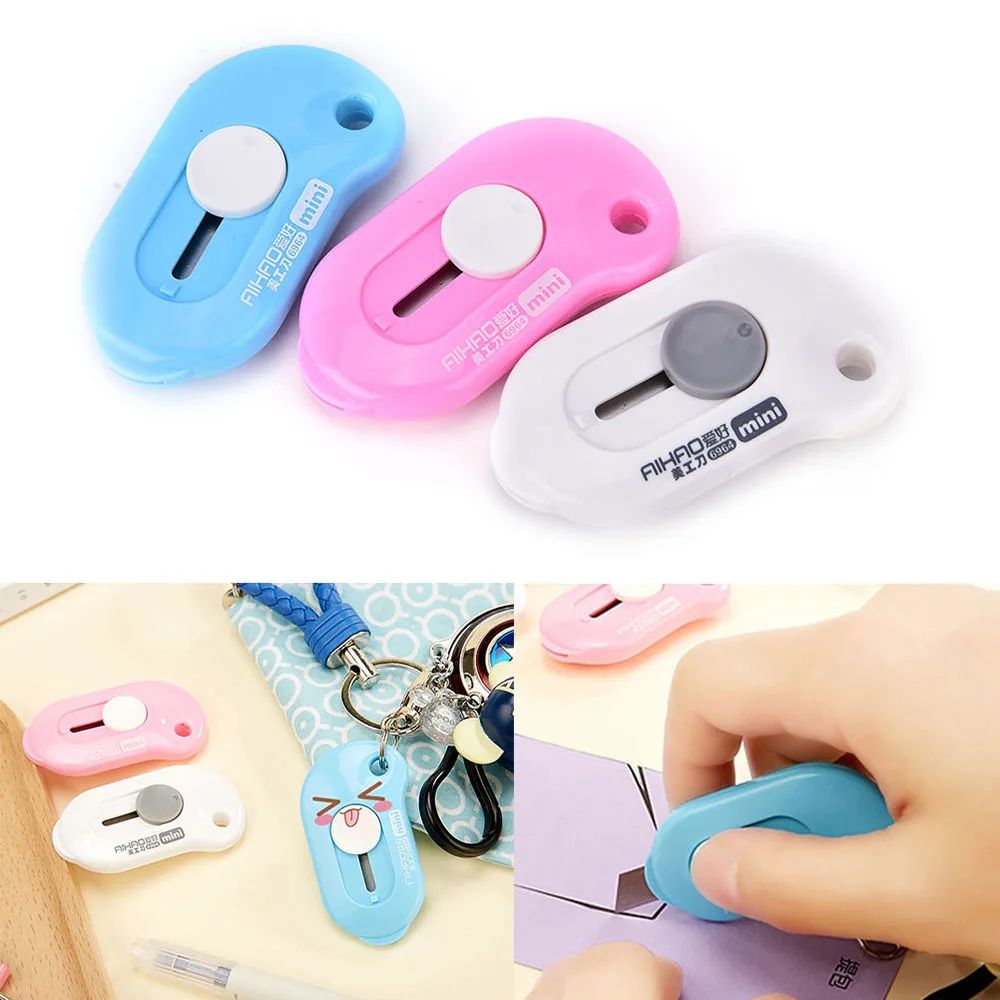 Cute Solid Color Mini Portable Utility Knife Paper Cutter Cutting Paper Razor Blade Office Stationery
Cute Solid Color Mini Portable Utility Knife Paper Cutter Cutting Paper Razor Blade Office Stationery