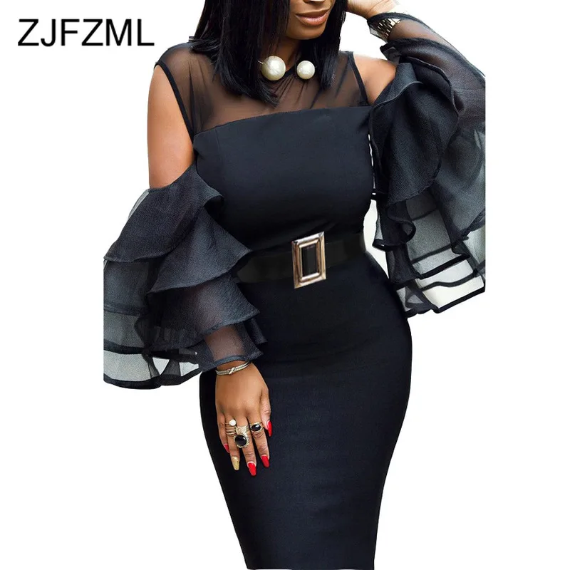 Butterfly Sleeve Elegant Pencil Dress Women Black Mesh Patchwork See Through Dress Fashion Cut Out High Waist Night Party Dress
Butterfly Sleeve Elegant Pencil Dress Women Black Mesh Patchwork See Through Dress Fashion Cut Out High Waist Night Party Dress
