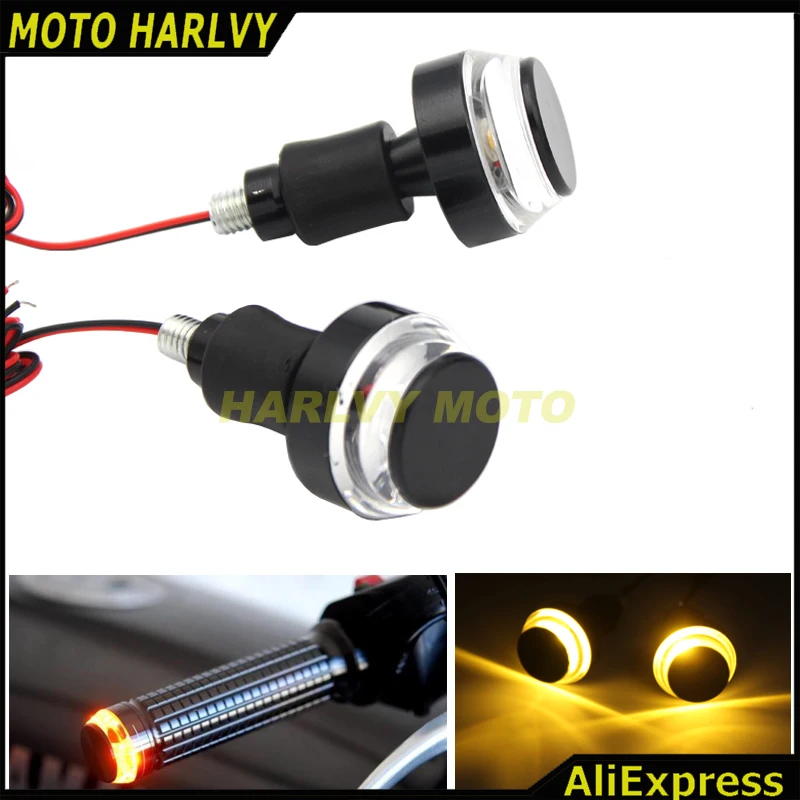 2 PCS CNC Motorcycle Amber LED Handle Bar End Indicator Grip Plug Turn Signal Light FOR 22mm Handlebar
2 PCS CNC Motorcycle Amber LED Handle Bar End Indicator Grip Plug Turn Signal Light FOR 22mm Handlebar