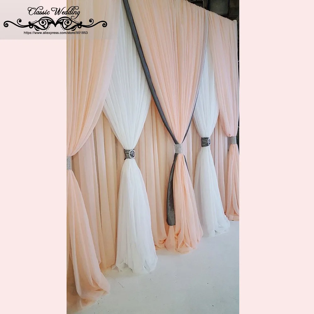 3m* 3m 3 Layers Luxury Chiffon Wedding Backdrop Free Shipping Valance Chiffon Backdrop for Wedding Party Decoration
3m* 3m 3 Layers Luxury Chiffon Wedding Backdrop Free Shipping Valance Chiffon Backdrop for Wedding Party Decoration