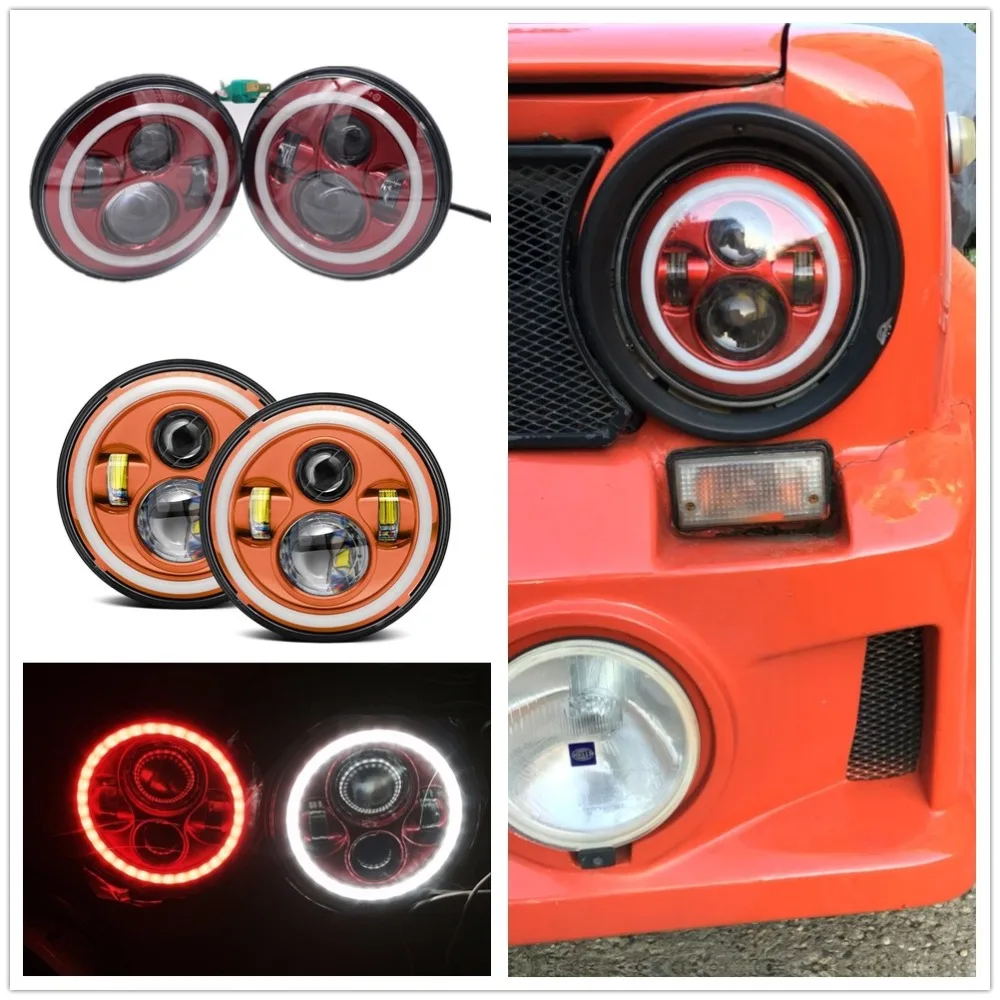 For Jeep Wrangler JK Headlight 7inch Led Red DRL Turn Signal Halo headlamp For Lada 4x4 urban Niva Suzuki Samurai Hummer H1 H2
For Jeep Wrangler JK Headlight 7inch Led Red DRL Turn Signal Halo headlamp For Lada 4x4 urban Niva Suzuki Samurai Hummer H1 H2