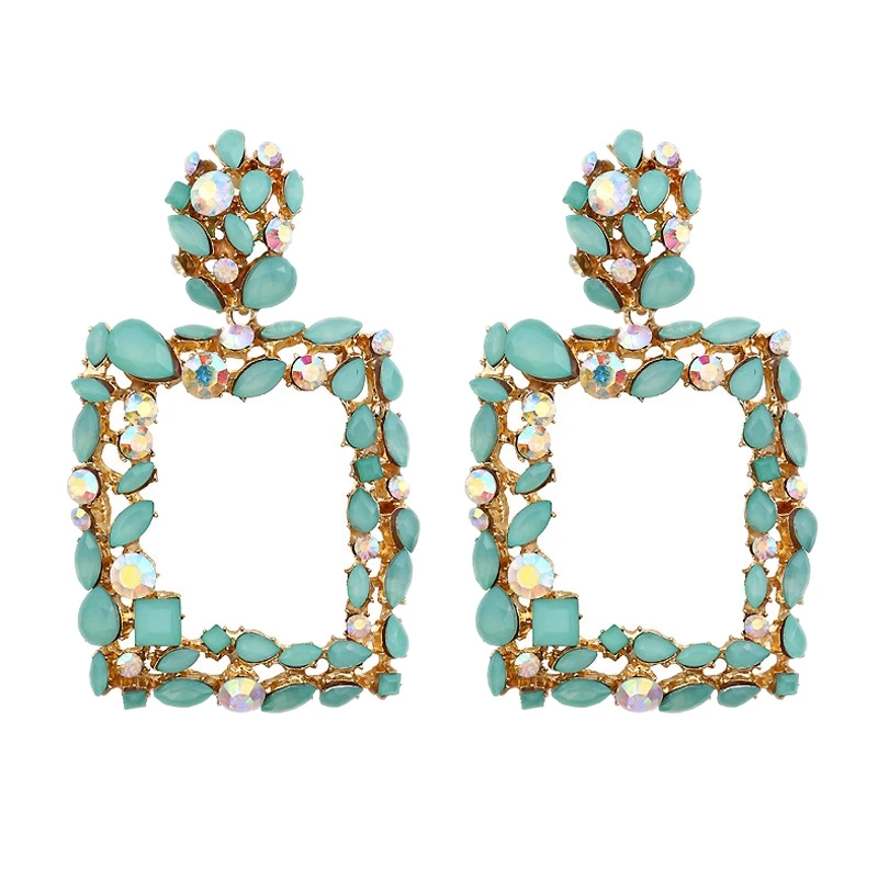 Statement Earrings For Women Large Square Crystal Big Earrings Rhinestone Drop Geometric Fashion Jewelry Luxury Boho Vintage W
Statement Earrings For Women Large Square Crystal Big Earrings Rhinestone Drop Geometric Fashion Jewelry Luxury Boho Vintage W