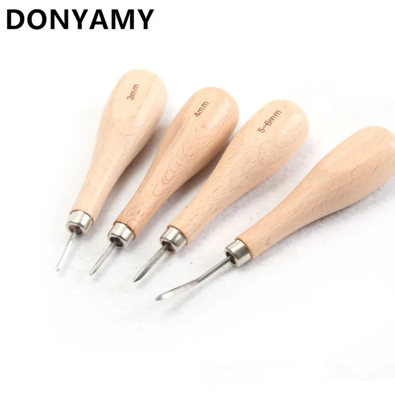DONYAMY 3/4/5/6mm Leather Craft Sewing Kit Handle Diamond Point Rhombus Awl DIY Tool Wooden Handle Punching Leather Tool
DONYAMY 3/4/5/6mm Leather Craft Sewing Kit Handle Diamond Point Rhombus Awl DIY Tool Wooden Handle Punching Leather Tool