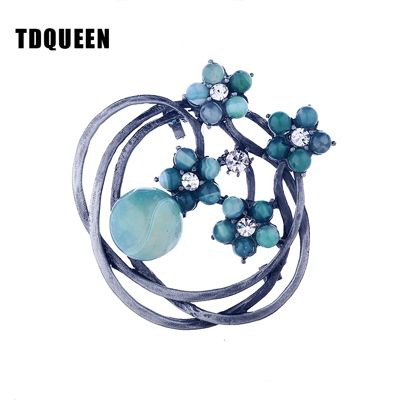 TDQUEEN Women Brooches Natural Stone Green Beads Crystal Rhinestone Vintage Costume Pin Jewelry Round Large Pins and Brooches
TDQUEEN Women Brooches Natural Stone Green Beads Crystal Rhinestone Vintage Costume Pin Jewelry Round Large Pins and Brooches