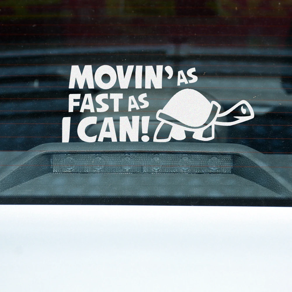 FORAUTO Car-covers Accessories Car Stickers Car Styling Funny Decoration Sticker Moving As Fast As I Can Personality Cute Turtle
FORAUTO Car-covers Accessories Car Stickers Car Styling Funny Decoration Sticker Moving As Fast As I Can Personality Cute Turtle