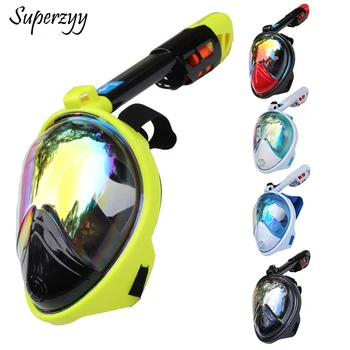 2019 Full Face Snorkeling Masks Panoramic View Anti-fog Anti-Leak Swimming Snorkel Scuba Underwater Diving Mask GoPro Compatible
2019 Full Face Snorkeling Masks Panoramic View Anti-fog Anti-Leak Swimming Snorkel Scuba Underwater Diving Mask GoPro Compatible