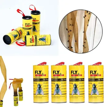 4pcs Rolls Sticky Fly Paper Eliminate Flies Insect Bug Glue Catcher Safe Non-toxic Trap DAG-ship
4pcs Rolls Sticky Fly Paper Eliminate Flies Insect Bug Glue Catcher Safe Non-toxic Trap DAG-ship