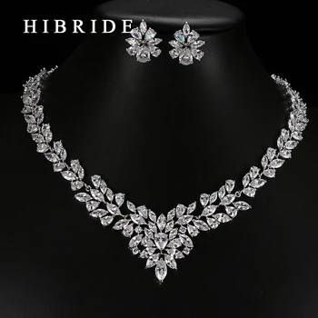 HIBRIDE Jewelry 2017 Luxury Clear Crystal Gold Color AAA CZ Jewelry Set,Earrings Necklace Party Sets for Women and Girls S-21
HIBRIDE Jewelry 2017 Luxury Clear Crystal Gold Color AAA CZ Jewelry Set,Earrings Necklace Party Sets for Women and Girls S-21