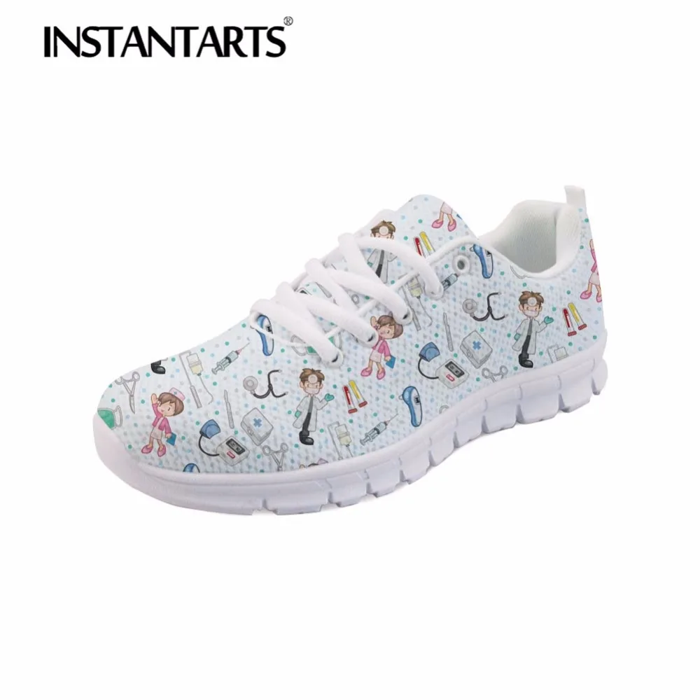 INSTANTARTS 2018 Autumn Casual Shoe for Women Female Mesh Lace Up Flats Shoes Tenis Feminino 3D Nurse Print Adult Flats Sneakers
INSTANTARTS 2018 Autumn Casual Shoe for Women Female Mesh Lace Up Flats Shoes Tenis Feminino 3D Nurse Print Adult Flats Sneakers