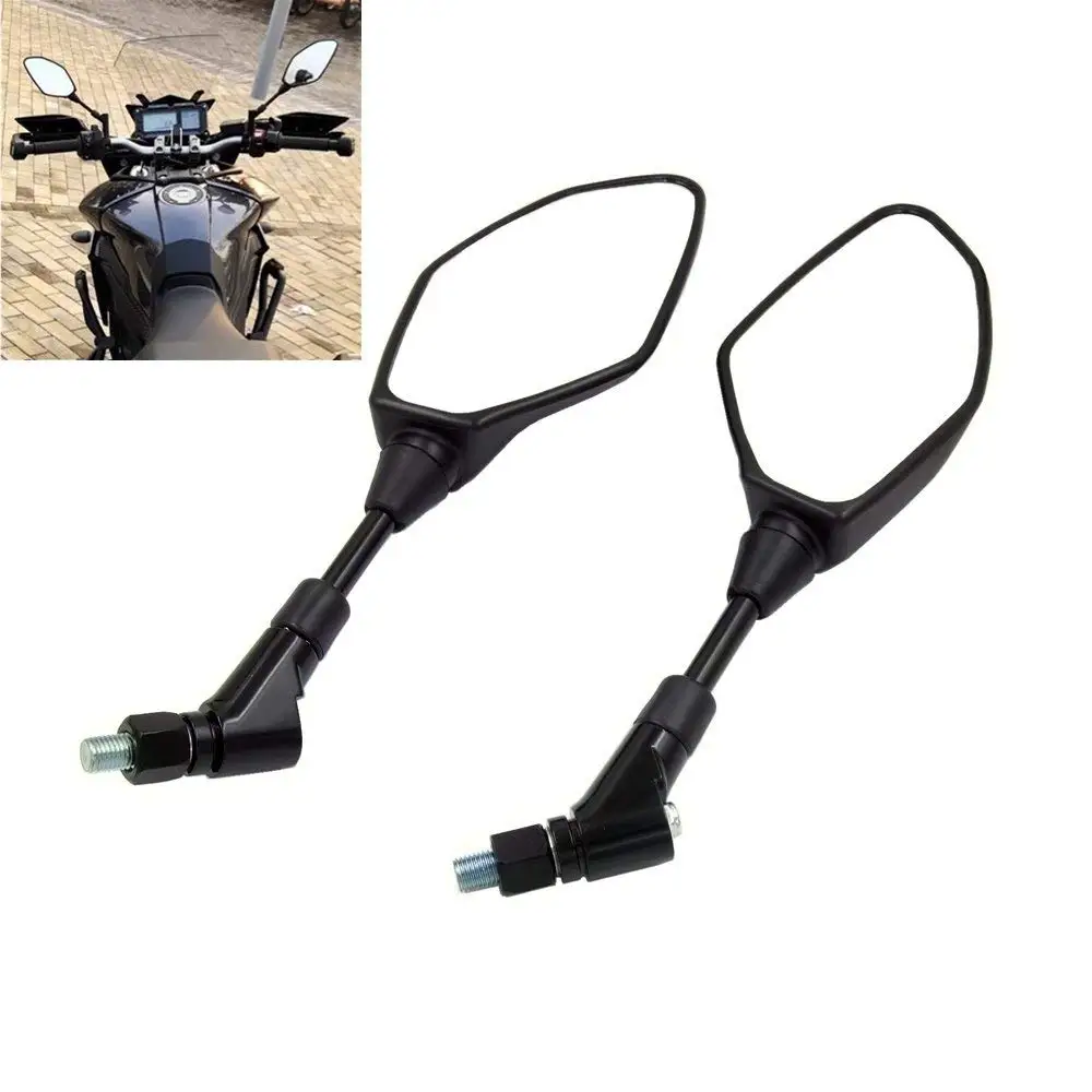 Universal Motorcycle Mirror Rearview Mirror, For Yamaha Suzuki Honda Kawasaki Aprilia BMW Ducati, Widely suitable - With 8mm 10m
Universal Motorcycle Mirror Rearview Mirror, For Yamaha Suzuki Honda Kawasaki Aprilia BMW Ducati, Widely suitable - With 8mm 10m