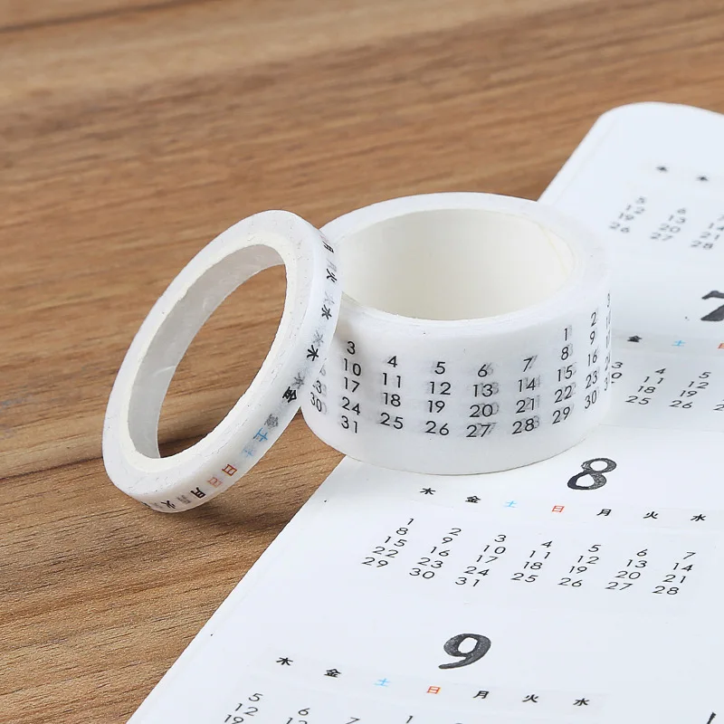 7 m wide perpetual calendar washi tape daily \ weekly \ year planner diy ablum diary scrapbooking label adhesive tape sticker
7 m wide perpetual calendar washi tape daily \ weekly \ year planner diy ablum diary scrapbooking label adhesive tape sticker