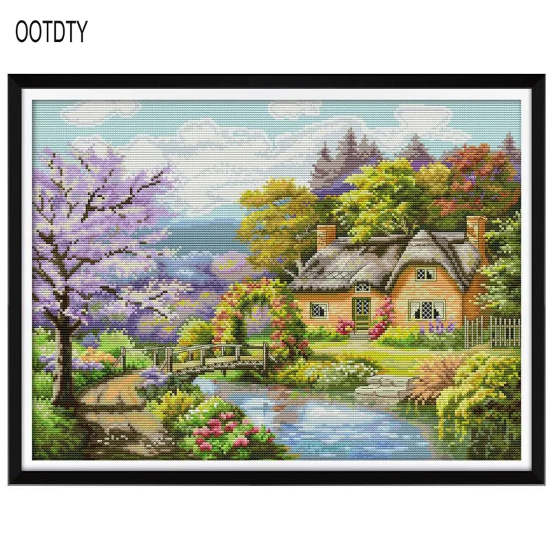 DIY Handmade Needlework Counted Cross Stitch Set Embroidery Kit 14CT Riverside Cottage
DIY Handmade Needlework Counted Cross Stitch Set Embroidery Kit 14CT Riverside Cottage