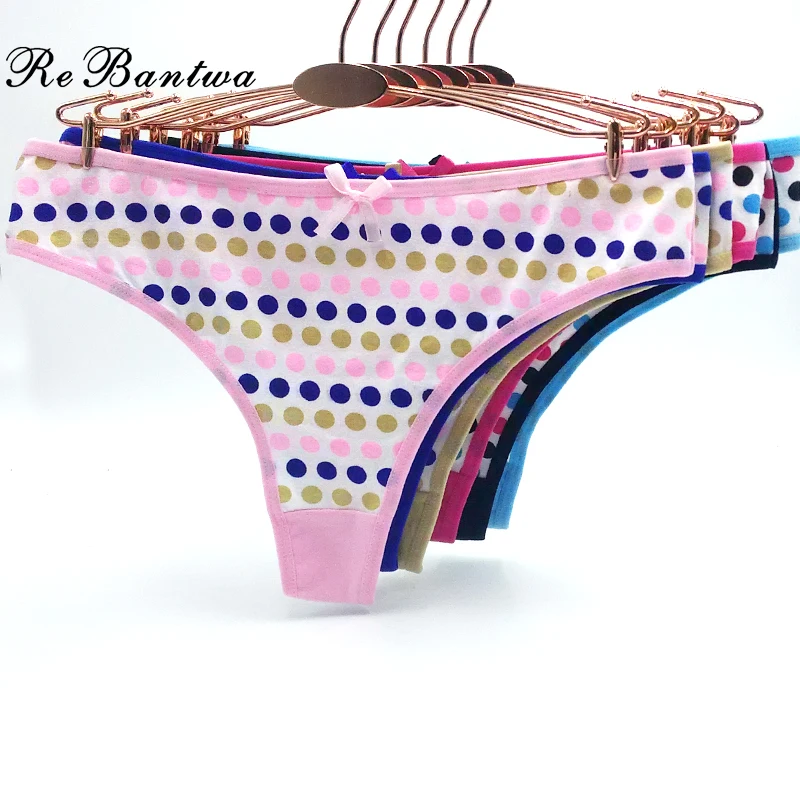 Rebantwa 10pcs Sexy Bikini Panties Thongs Knickers Women Underwear Cotton Cute Dot Calcinha Lingerie Women G string Ladies Tanga
Rebantwa 10pcs Sexy Bikini Panties Thongs Knickers Women Underwear Cotton Cute Dot Calcinha Lingerie Women G string Ladies Tanga